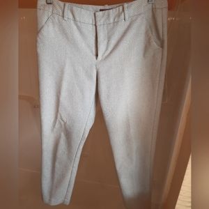 Womens ankle-lenght pants, off-white/cream, Size 8